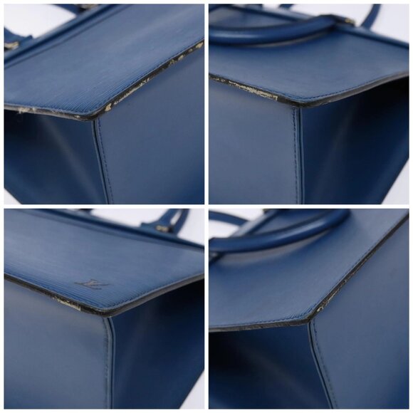 LOUIS VUITTON Epi Riviera Hand Bag Blue M48185 LV Auth 141384 - Picture 14 of 16